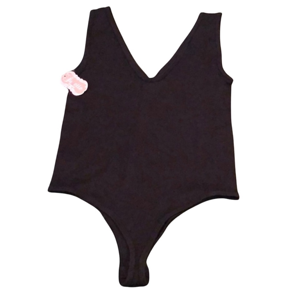 Suzette NEW Black Body Suit so cute size M/L host pick